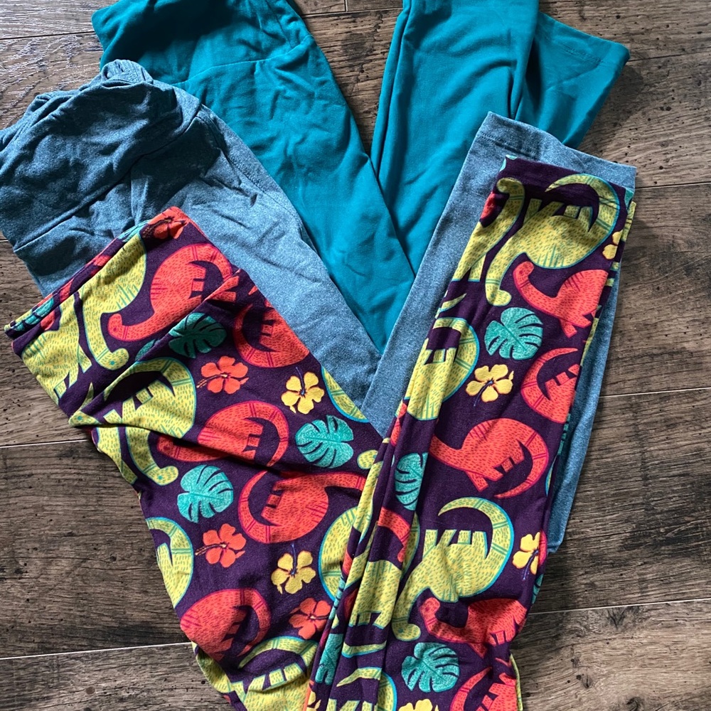 Lularoe OS Dinosaur legging pack!